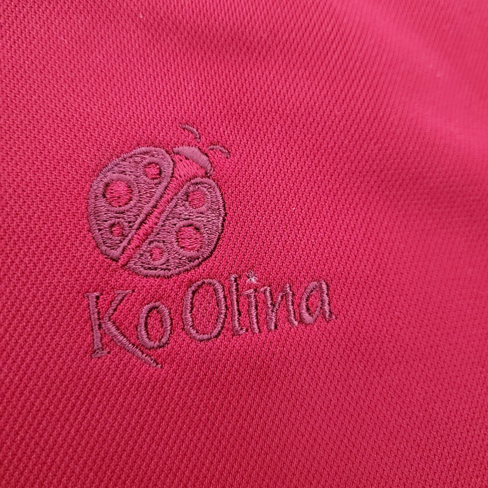 Nike Golf Men Polo Shirt Large Red Swoosh Logo Embroidered Short Sleeve Collar - Picture 10 of 10
